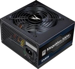 Изображение товара Блок питания Zalman ZM500-TXII V2, 500Вт, 80 PLUS WHITE, 120мм, черный, retail Изображение товара Блок питания Zalman ZM500-TXII V2, 500Вт, 80 PLUS WHITE, 120мм, черный, retail