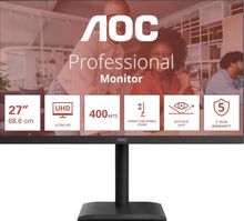 Изображение товара Монитор AOC U27E4CV 3840x2160 IPS 2xHDMI регулировка высоты наклона