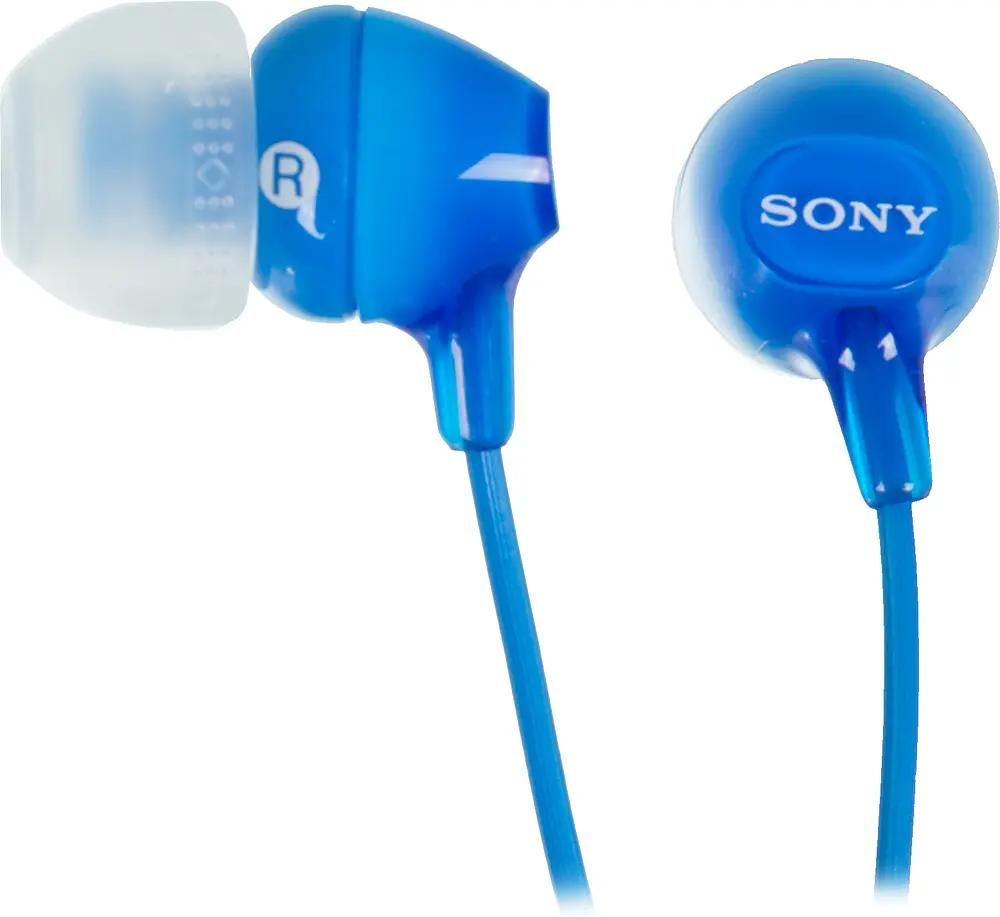 Обзор товара наушники Sony MDR-EX15LP, 3.5 мм, вкладыши, голубой  [mdrex15lpli.ae] (929945) в интернет-магазине СИТИЛИНК