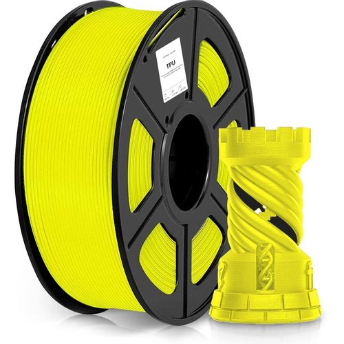 Пластик Cactus CS-3D-TPU-0.8KG-YELLOW TPU/ 1.75мм/ 0.8кг/ 336м/ желтый