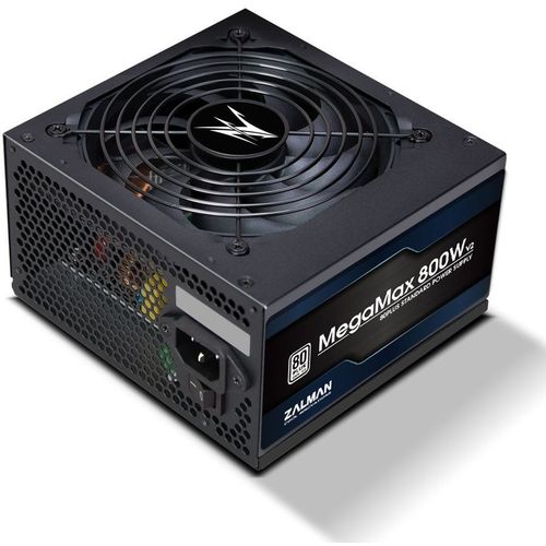Блок питания Zalman ZM800-TXII V2, 800Вт, 80 PLUS WHITE, 120мм, черный, retail