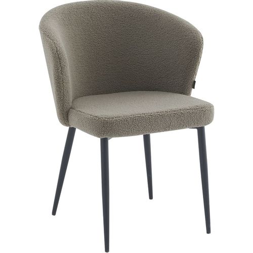 Стул HESBY HSBI_DC148_BROWN, на ножках, букле, коричневый