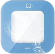Изображение товара Напольные весы CENTEK CT-2440, до 180кг, цвет: голубой [ct-2440 led blue]