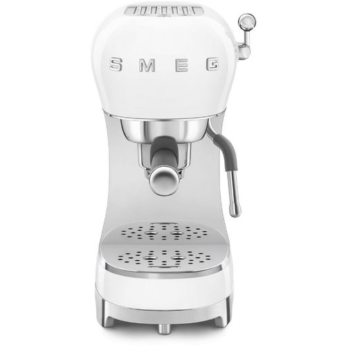 Кофеварка SMEG ECF02WHEU, рожковая, белый