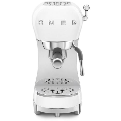 Кофеварка SMEG ECF02WHEU, рожковая, белый