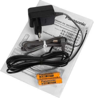 Радиотелефон Panasonic KX-TG6821RUB, черный – купить в Ситилинк | 789525