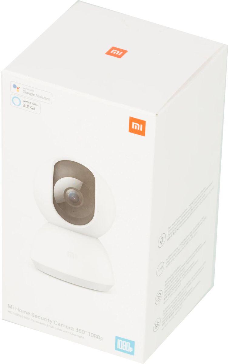 Обзор товара камера видеонаблюдения IP Xiaomi Mi Home Security Camera 360,  1080p, 2.8 мм, белый [qdj4058gl] (1117805) в интернет-магазине СИТИЛИНК