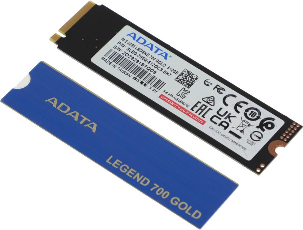 SSD накопитель A-Data Legend 700 Gold SLEG-700G-512GCS-SH7 512ГБ