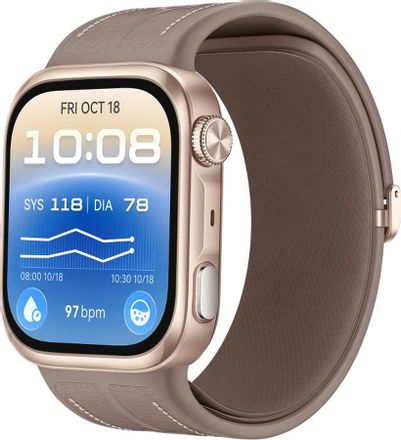 Смарт-часы Huawei Watch D3 RIV-B12, 1.92", коричневый/золотистый