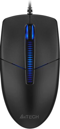 Мышь проводная A4TECH N-530S, оптическая, USB, 1200dpi, черный