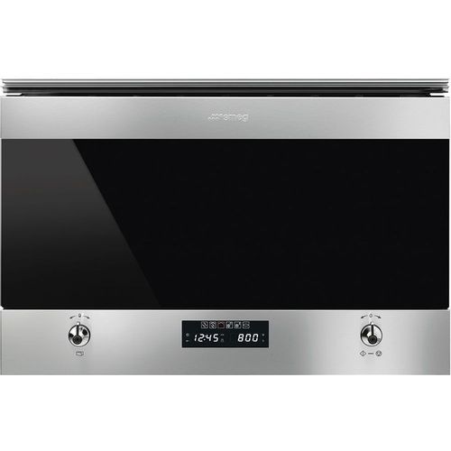 Встраиваемая микроволновая печь SMEG Classica MP322X1, 23л, 850Вт, нержавеющая сталь