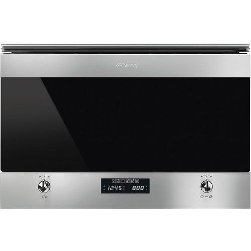 Встраиваемая микроволновая печь SMEG Classica MP322X1, 23л, 850Вт, нержавеющая сталь