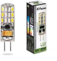 Лампа LED FERON G4, капсульная, 2Вт, одна шт.