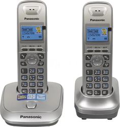 Радиотелефон Panasonic KX-TG2512RUN, платиновый