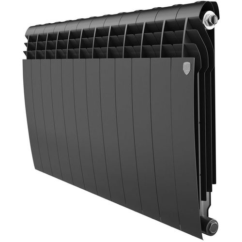 Радиатор биметаллический ROYAL THERMO BiLiner B 500, 12 секций, боковое подключение, черный