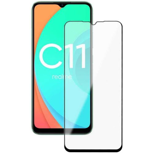Защитное стекло для экрана Deppa для Realme C11 75.9х164.4 мм, 1 шт, черный [62687]