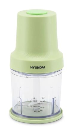 Измельчитель электрический Hyundai HYC-P3128, 0.8л, 300Вт, салатовый/белый