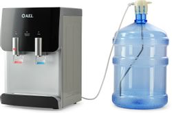 Кулер AEL TD-217a, настольный, электронный, push - кран, черный/серебристый