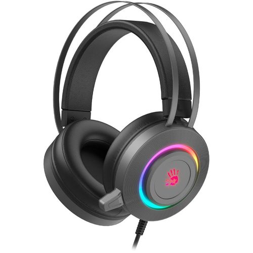Гарнитура игровая A4TECH Bloody G521S, для компьютера, мониторные, проводные, серый