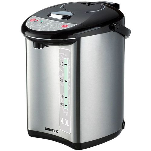 Термопот CENTEK CT-1082, черный и серебристый