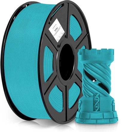 Пластик Cactus CS-3D-TPU-0.8KG-CYAN TPU/ 1.75мм/ 0.8кг/ 336м/ голубой