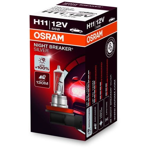 Лампа автомобильная галогенная Osram 64211NBS, H11, 12В, 55Вт, 1шт