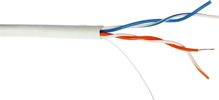 Кабель информационный LanMaster кат.5E, 305м, белый [twt-5eutp2-lszh]