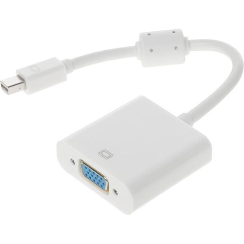 Адаптер Video HAMA VGA (f) (прямой) - miniDisplayPort (m) (прямой), 0.1м, белый [00053247]