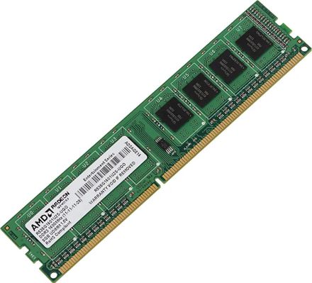 Оперативная память AMD R538G1601U2S-UGO DDR3 - 1x 8ГБ 1600МГц, DIMM, OEM