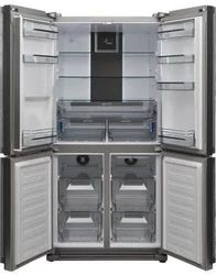 Холодильник трехкамерный JACKY`S JR FI526V Side by Side, нержавеющая сталь