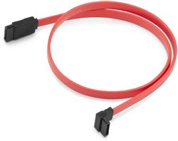 Изображение товара Кабель SATA BURO SATA (прямой) - SATA (угловой), 0. 5 м, красный