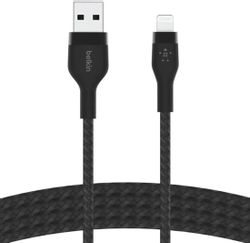 Изображение товара Кабель Belkin CAA010bt1MBK, Lightning (m) - USB (m), 1м, черный Изображение товара Кабель Belkin CAA010bt1MBK, Lightning (m) - USB (m), 1м, черный