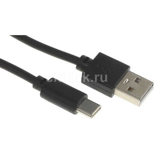 Кабель USB Type-C (m) - USB (m), 2м, 2.4A, черный