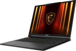 Ноутбук игровой MSI Stealth A16 AI+ A3HWHG-239XRU, 16", OLED, AMD Ryzen AI 9 365, 10-ядерный, 32ГБ LPDDR5x, 1ТБ SSD, NVIDIA GeForce RTX 5070 Ti для ноутбуков - 12 ГБ, черный