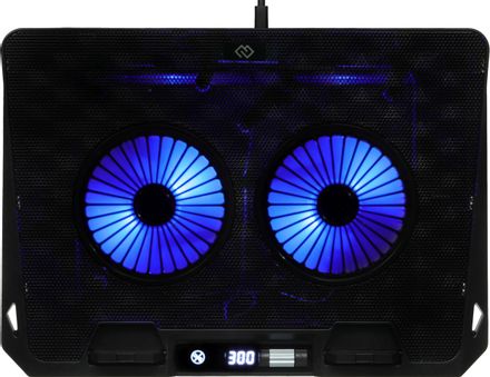Подставка для ноутбука Digma D-NCP170-2x110, 18", 400х288х45 мм, 2хUSB, вентиляторы 2 х 110 мм, 1100г, черный