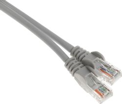 Патч-корд LanMaster вилка RJ-45, вилка RJ-45, кат.5E, LSZH, 1.5м, серый