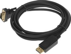 Изображение товара Кабель-переходник видео  1.1v,  DisplayPort (m) -  VGA (m),  ver 1.1,  3м, черный