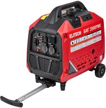 Изображение товара Бензиновый генератор Elitech БИГ 3500РМК, 220 В, 3.5кВт, на колёсах [210598]