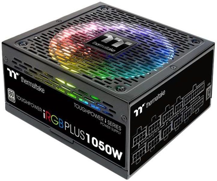 Блок питания Thermaltake Toughpower iRGB Plus (DIGITAL),  1050Вт,  140мм,  черный, retail [ps-tpi-1050f2fdpe-1]