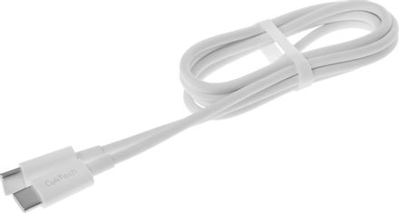 Кабель CUKTECH KLC-5499, USB Type-C (m) - USB Type-C (m), 1м, 5A, белый