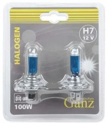 Лампа автомобильная галогенная GANZ GIP06057, H7, 5000К, 2шт