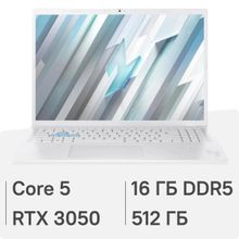 Изображение товара Игровой ноутбук Acer Nitro Lite NL16-71G-52JH 16" с Intel Core 5 и RTX 3050