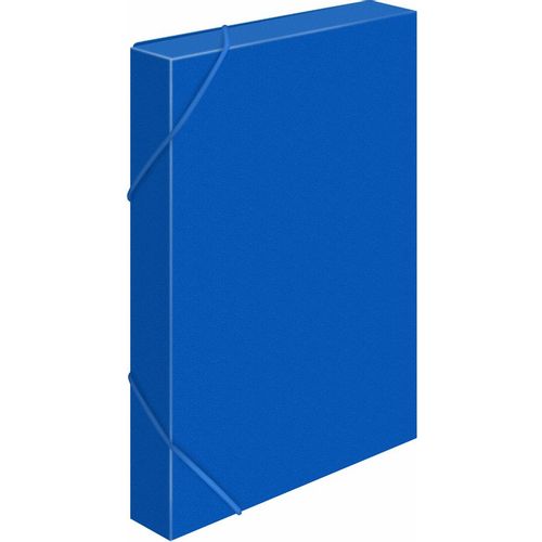 Папка-короб Бюрократ -BA40/07BLUE, пластик, 40мм, A4, синий 25 шт./кор.