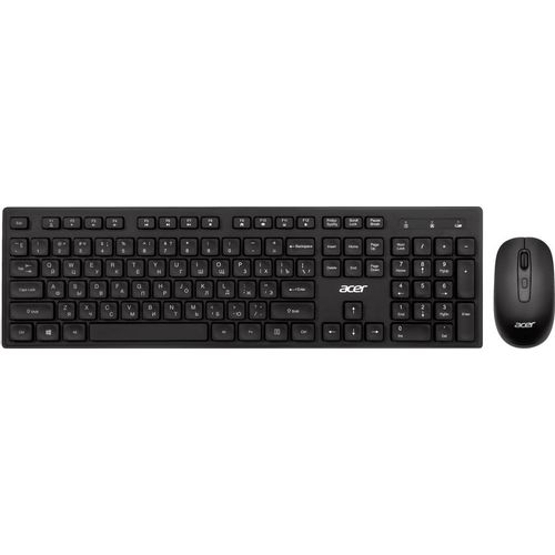 Комплект (клавиатура+мышь) Acer OCC503, USB, беспроводной, черный [zl.acc11.00k]