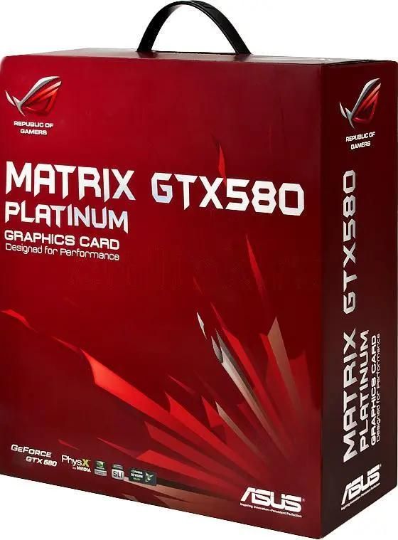 ASUS NVIDIA GeForce GTX 580 1.5 GDDR5 OC Ret matrix gtx580 p 2dis 1536md5 619881