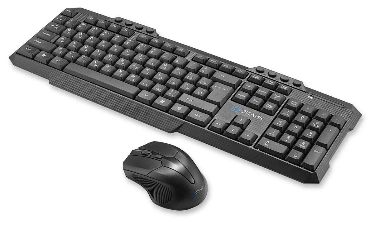 Комплект (клавиатура+мышь) Oklick 205MK, черный