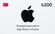 Изображение товара Карта пополнения баланса App Store и iTunes 200 TRY