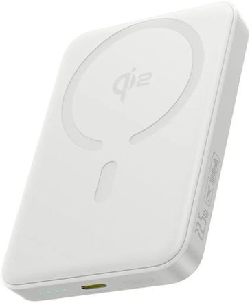 Внешний аккумулятор (Power Bank) BASEUS EnerFill FM12 Qi2,  10000мAч,  белый [e0028501]