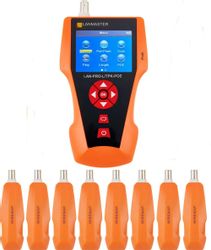 Кабельный тестер LanMaster LAN-PRO-L/TPK-POE-8R оранжевый, черный