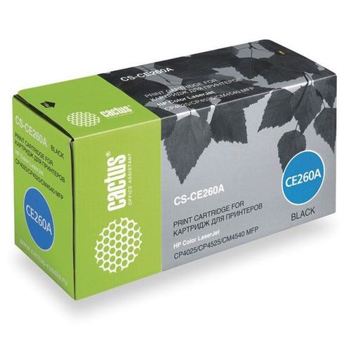 Картридж Cactus CS-CE260A, CE260A, черный / CS-CE260A